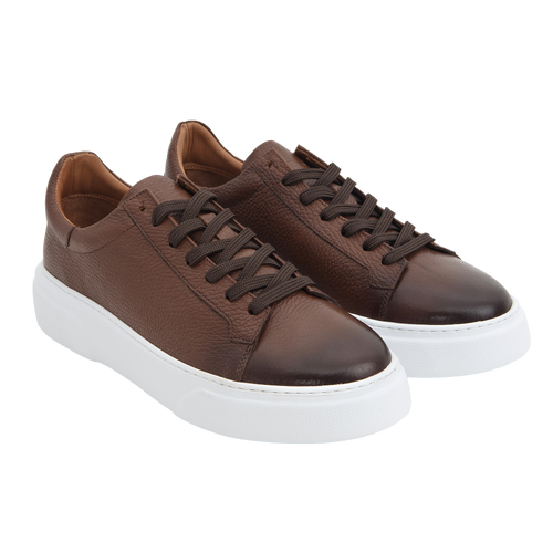 Laviswear classic hakiki deri sneaker - Kahve